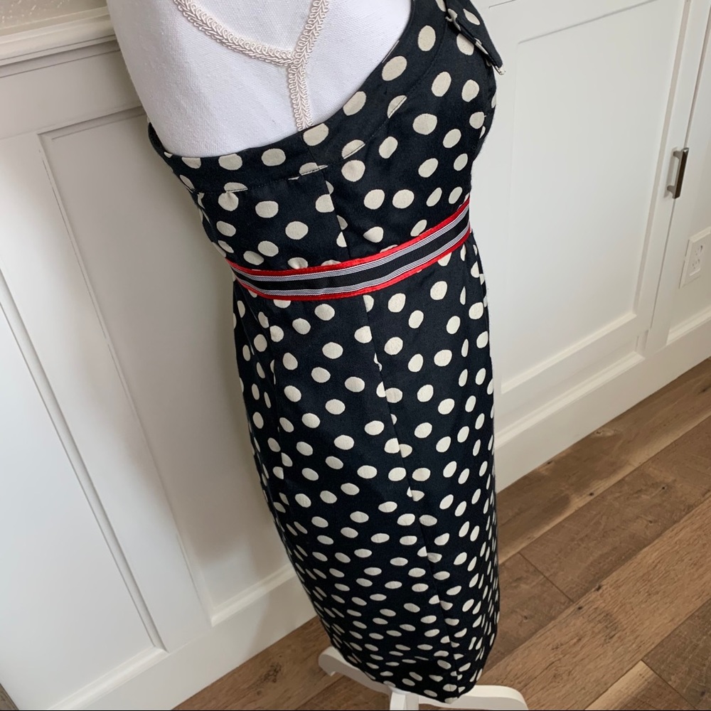 Anthropologie Maeve Strapless Polkadot Dress - Picture 5 of 7